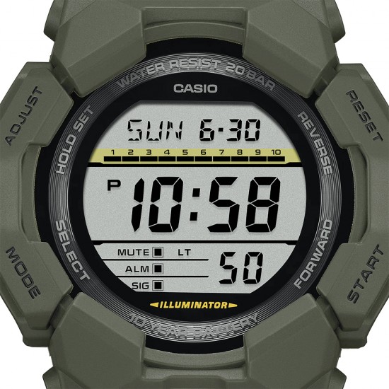 Casio G-Shock GD-010-3 Olive Green Bio-Based Resin Band Men Sports Watch Casio G-Shock GD-010-3 Olive Green Bio-Based Resin Band Men Sports Watch