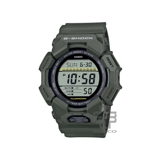 Casio G-Shock GD-010-3 Olive Green Bio-Based Resin Band Men Sports Watch Casio G-Shock GD-010-3 Olive Green Bio-Based Resin Band Men Sports Watch