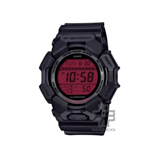 Casio G-Shock Black And Bold Red Series GD-010BBR-1 Black Bio-based Resin Band Men Sport Watch Casio G-Shock Black And Bold Red Series GD-010BBR-1 Black Bio-based Resin Band Men Sport Watch