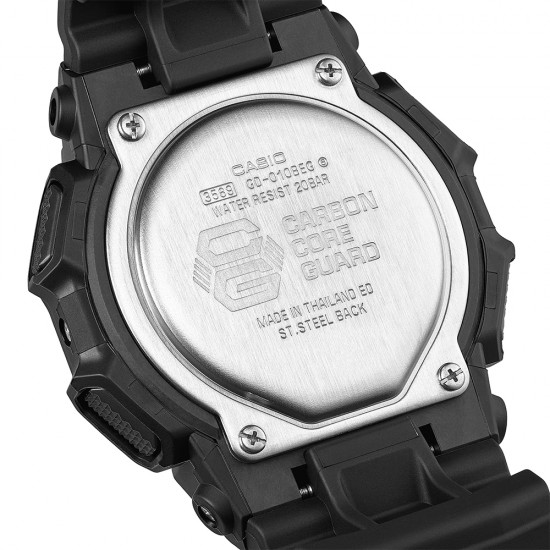 Casio G-Shock GD-010BEG-1 Black Bio-based Resin Band Men Sport Watch