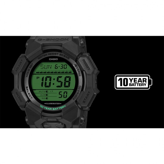 Casio G-Shock GD-010BEG-1 Black Bio-based Resin Band Men Sport Watch