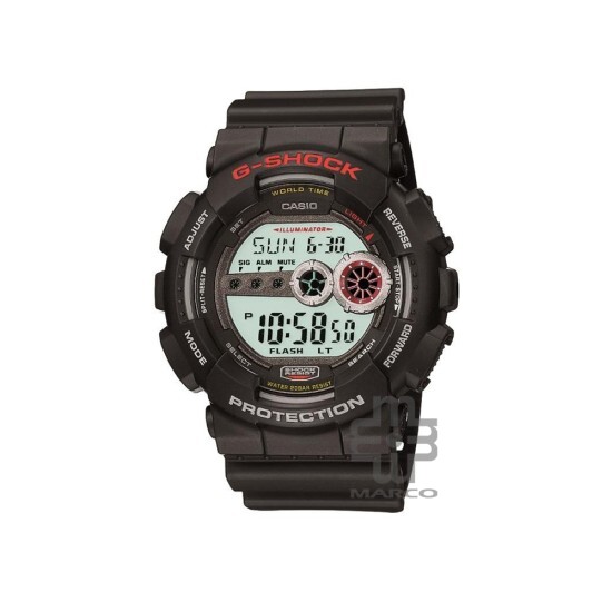 Casio G-Shock GD-100-1A Black Resin Band Men Sports Watch Casio G-Shock GD-100-1A Black Resin Band Men Sports Watch