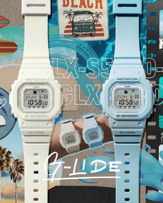 Casio G-Shock Women G-LIDE GLX-S5600-7B White Bio-Based Resin Band Sport Watch