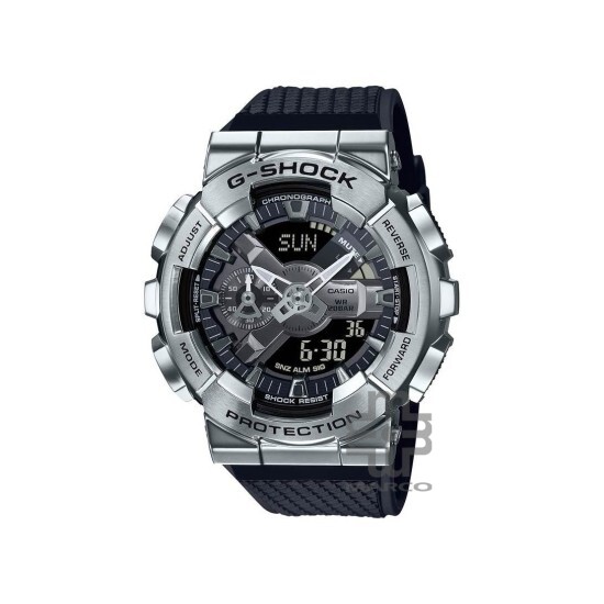 Casio G-Shock GM-110-1A Black Resin Band Men Sports Watch