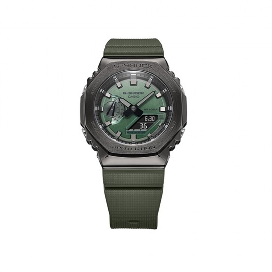 Casio G-Shock GM-2100B-3A Greyish Green Resin Band Men Sports Watch Casio G-Shock GM-2100B-3A Greyish Green Resin Band Men Sports Watch