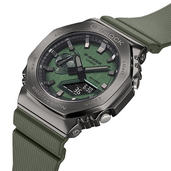 Casio G-Shock GM-2100B-3A Greyish Green Resin Band Men Sports Watch Casio G-Shock GM-2100B-3A Greyish Green Resin Band Men Sports Watch