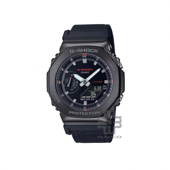 Casio G-shock GM-2100CB-1A Black Cloth Band Men Watch