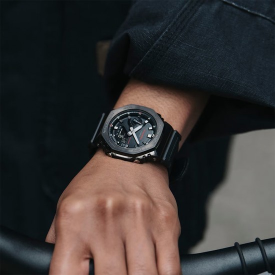 Casio G-shock GM-2100CB-1A Black Cloth Band Men Watch