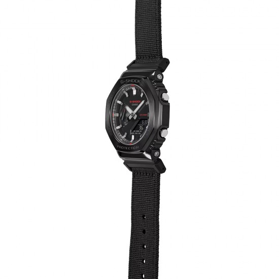 Casio G-shock GM-2100CB-1A Black Cloth Band Men Watch