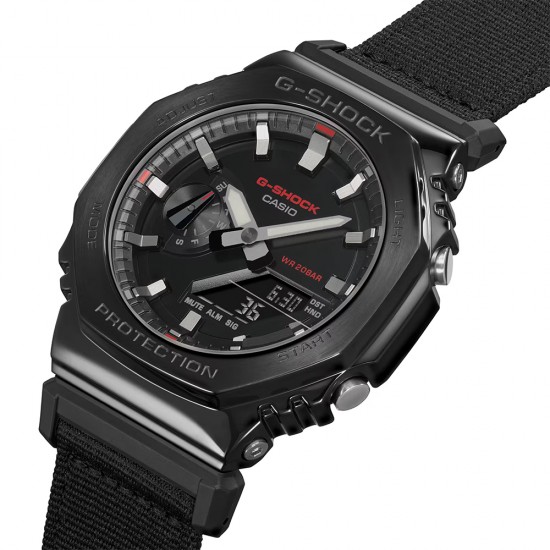 Casio G-shock GM-2100CB-1A Black Cloth Band Men Watch