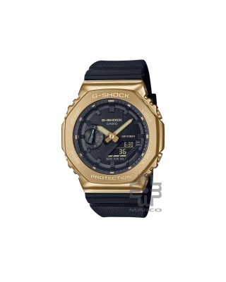 Casio G-Shock Black x Gold Series GM-2100G-1A9 Black Resin Band Men Sports Watch