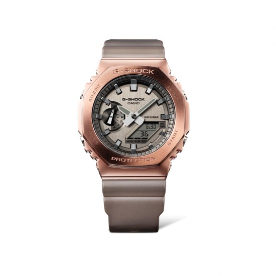 Casio G-Shock Midnight Fog Series GM-2100MF-5A Brown Resin Band Men Sports Watch