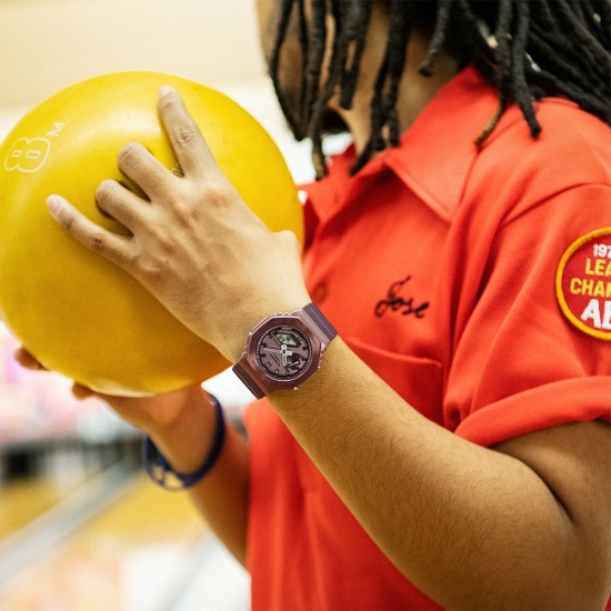 Casio G-Shock Midnight Fog Series GM-2100MF-5A Brown Resin Band Men Sports Watch