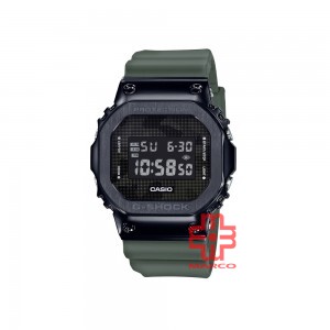 Casio G-Shock GM-5600B-3 Stainless Steel Bezel Green Resin Band Men Watch