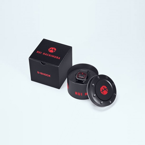 Casio G-Shock RUI HACHIMURA SIGNATURE GM-5600RH-1 Stainless Steel Bezel Black Bio-based Resin Band Men Watch