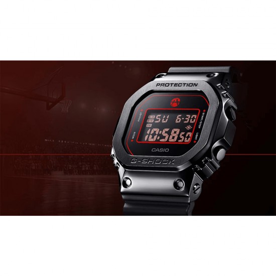 Casio G-Shock RUI HACHIMURA SIGNATURE GM-5600RH-1 Stainless Steel Bezel Black Bio-based Resin Band Men Watch