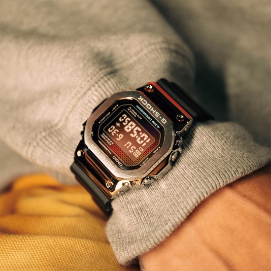 Casio G-Steel GM-5600RW-1 Black Bio-Based Resin Band Men Sports Watch