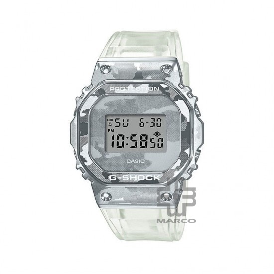 Casio G-Shock GM-5600SCM-1 Transparent Resin Band Men Sports Watch