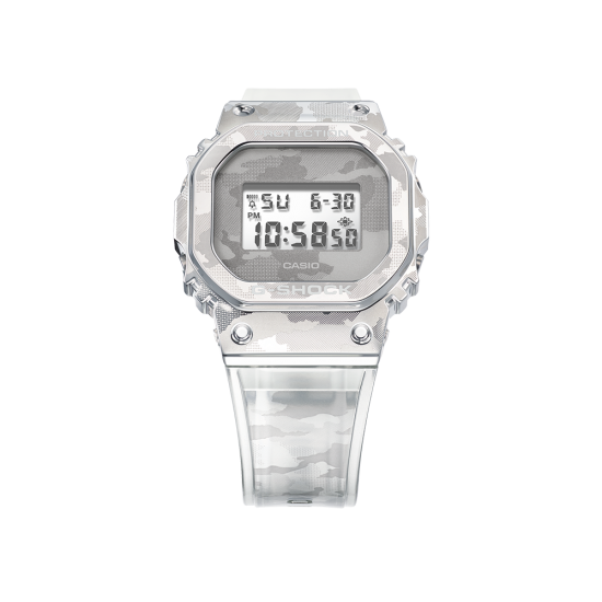 Casio G-Shock GM-5600SCM-1 Transparent Resin Band Men Sports Watch