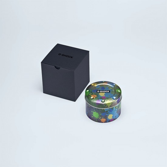 Casio G-Shock Street Spirit Series GM-5600SS-1 Graffiti Multicolored Blue Resin Band Men Sports Watch