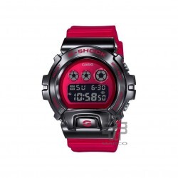 Casio G-Shock GM-6900B-4 Red Metal Bezel Men Watch