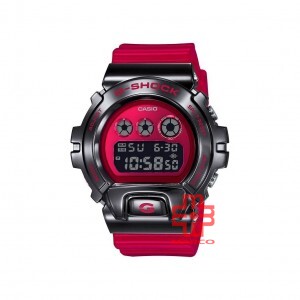 Casio G-Shock GM-6900B-4 Red Metal Bezel Men Watch