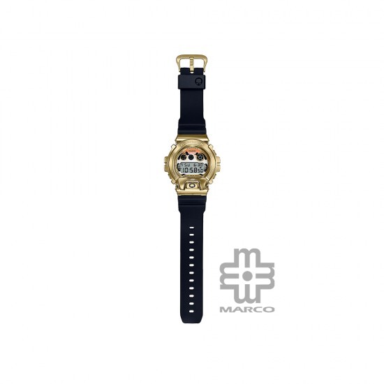 Casio G-Steel Gold Daruma Doll Series GM-6900GDA-9 Black Resin Band Men Sports Watch