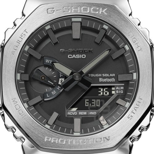 Casio G-Shock Full Metal Series GM-B2100D-1A Silver Stainless Steel Band Men Watch