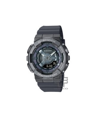 Casio G-Shock Women GM-S110B-8A Gray Resin Band Sports Watch