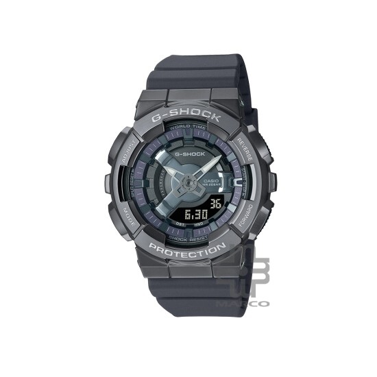 Casio G-Shock Women GM-S110B-8A Gray Resin Band Sports Watch Casio G-Shock Women GM-S110B-8A Gray Resin Band Sports Watch