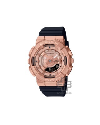 Casio G-Shock Women GM-S110PG-1A Black Resin Band Sports Watch