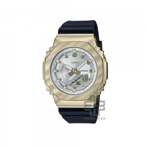 Casio G-Shock Women Metal Covered Bell Courbe Series GM-S2100BC-1A Black Resin Band Sports Watch