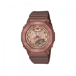 Casio G-Shock Women GM-S2100BR-5A Brown Resin Band Sports Watch
