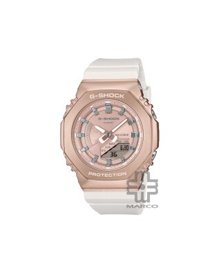 Casio G-Shock Women GM-S2100CW-7A White Bio-Based Resin Band Sports Watch