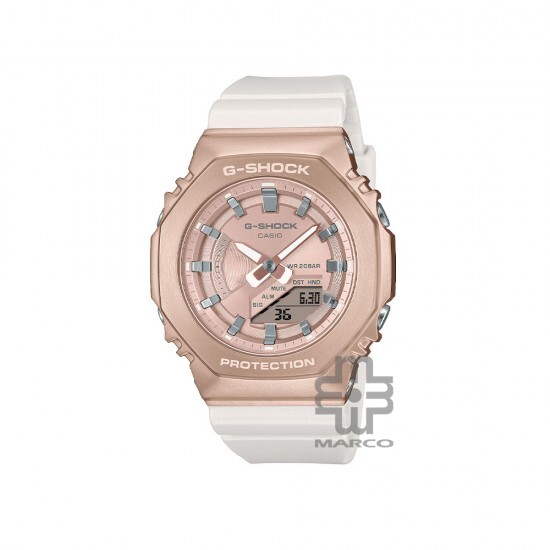 Casio G-Shock Women GM-S2100CW-7A White Bio-Based Resin Band Sports Watch