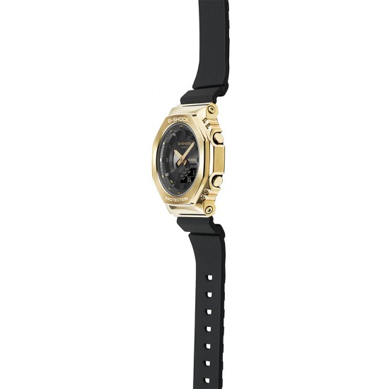 Casio G-Shock Women Black x Gold Series GM-S2100GB-1A Black Resin Band Sports Watch