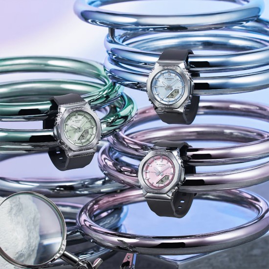 Casio G-Shock Women GM-S2110-4A Black Bio-Based Resin Band Sports Watch