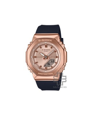 Casio G-Shock Women GM-S2110PG-1A4 Black Resin Band Women Sport Watch