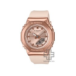 Casio G-Shock Women GM-S2110PG-4A Beige Resin Band Women Sport Watch