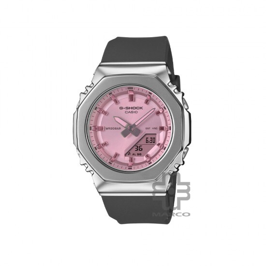 Casio G-Shock Women GM-S2110SR-1A Black Bio-based Resin Band Women Sport Watch