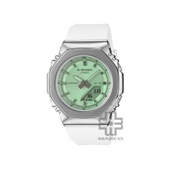 Casio G-Shock Women GM-S2110SR-7A White Bio-based Resin Band Women Sport Watch