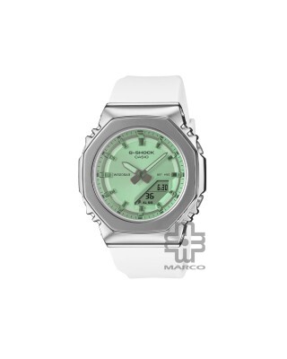 Casio G-Shock Women GM-S2110SR-7A White Bio-based Resin Band Women Sport Watch