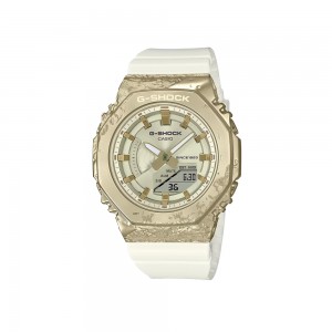 [Limited Edition] Casio G-Shock Women Stone Series GM-S2140GEM-9A White Resin Band Sport Watch