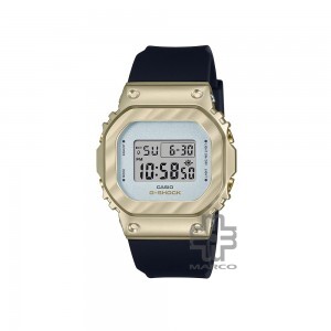 Casio G-Shock Women Metal Covered Bell Courbe Series GM-S5600BC-1 Black Resin Band Sports Watch