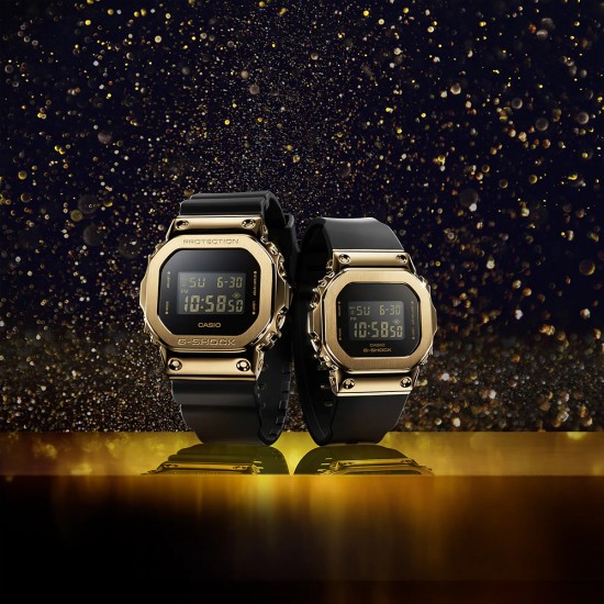 Casio G-Shock Women Black x Gold Series GM-S5600GB-1 Black Resin Band Sports Watch Casio G-Shock Women Black x Gold Series GM-S5600GB-1 Black Resin Band Sports Watch