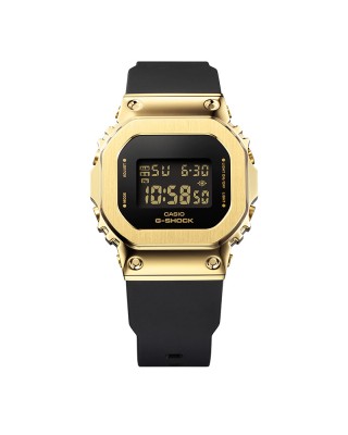 Casio G-Shock Women Black x Gold Series GM-S5600GB-1 Black Resin Band Sports Watch
