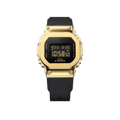 Casio G-Shock Women Black x Gold Series GM-S5600GB-1 Black Resin Band Sports Watch