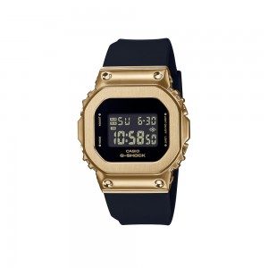 Casio G-Shock Women GM-S5600GB-1 Gold Black Resin Band Sports Watch