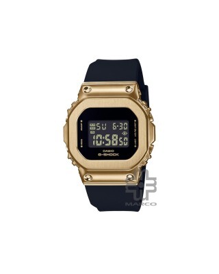 Casio G-Shock Women Black x Gold Series GM-S5600GB-1 Black Resin Band Sports Watch