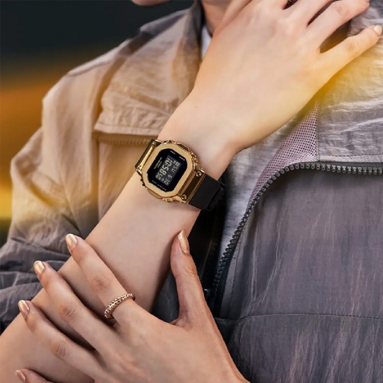 Casio G-Shock Women Black x Gold Series GM-S5600GB-1 Black Resin Band Sports Watch Casio G-Shock Women Black x Gold Series GM-S5600GB-1 Black Resin Band Sports Watch